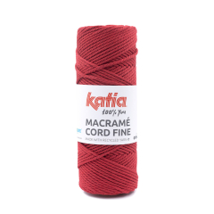 Macramé Cord Fine - 216 Red
