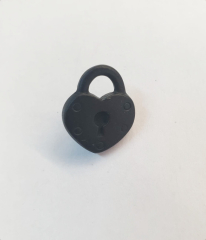 Knopf Metall - Schloss schwarz - 16 mm
