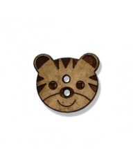 Button Tiger - Cocos 18 mm