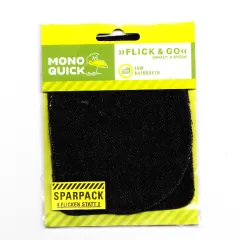 Patch Set oval/square - black denim