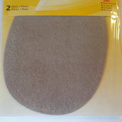 Kleiber Patch Velourimitat - oval beige