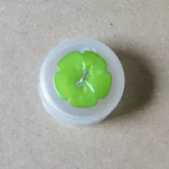 Knopf Kunststoff Blüte - 15 mm