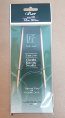 Clover Rundstricknadel Bambus 80 cm - 2,0