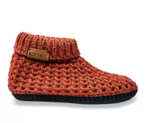 Set für Winter-Häkelbotties Gr. 39 - rost