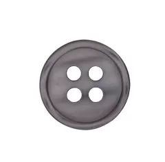 Knopf Kunststoff grau 9 mm