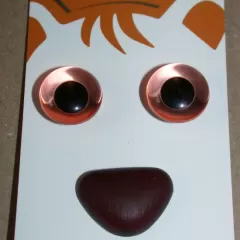 Eyes & Nose Set brown - 15 mm