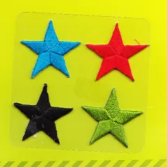 Applique Stars - multicolored