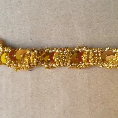 Pailettenborte glitzernd - gold