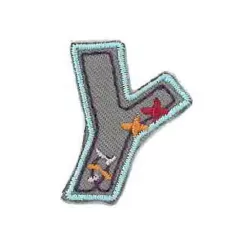 Applikation Buchstabe Y