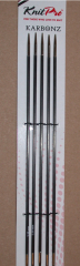 Knit Pro DPNs Karbonz 15 cm - 2,0 (US 0)