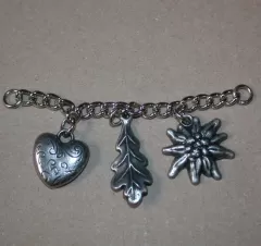 Charivari mit drei Charms - Metall