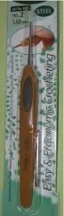 Clover Soft Touch Steel Crochet Hook 0.75 mm (US 14)