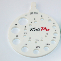 Knit Pro Needle Gauge - white