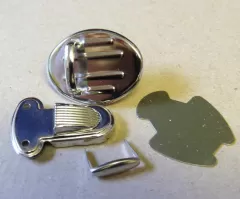 Taschenverschluss silber