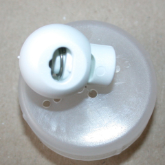 Cord End Stopper round light grey