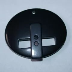 Kunststoffverschluss oval schwarz