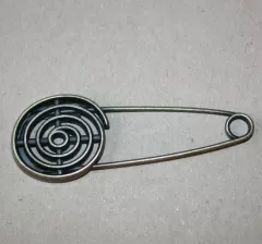 Kilt Pin Spiral antique brass