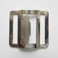 Belt Buckle with Pattern silver