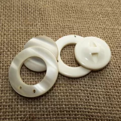 Magnetic Clasp round creme