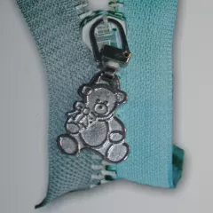 Zipper Teddy silber