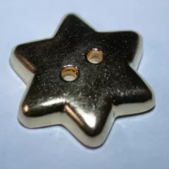 Knopf Goldener Stern