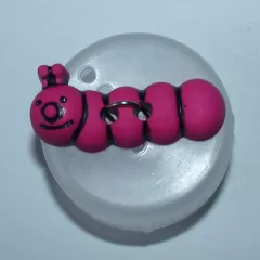 Knopf Kunststoff - 25 x 10 mm