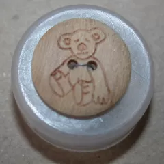 Knopf Holz Teddy 15 mm