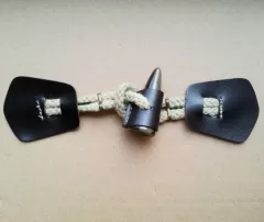 Dufflecoatverschluss schwarz - 220 mm