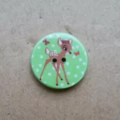 Knopf Bambi grün - 20 mm