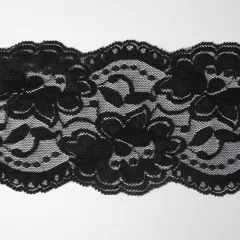 Wäschespitze 90 mm - schwarz