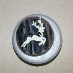 Knopf Hirschhornimitat - 18 mm