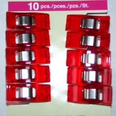 Clover Wonder Clips - Stoffklammern rot