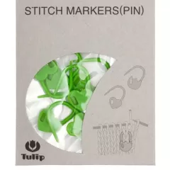 Tulip Maschen-Markierer verschließbar - Herz grün