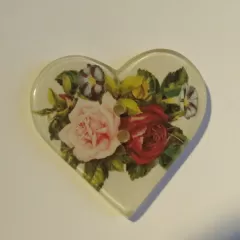 Knopf - Rosenherz -32 mm