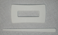 Shawl Pin rectangular white