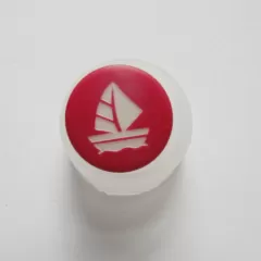 Knopf Seegelboot - 15 mm