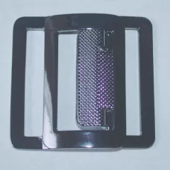 Gürtelschließe strukturiert schwarzsilber