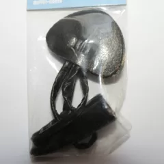 Dufflecoatverschluss schwarz - 130 mm