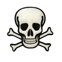 Applique Skull - white