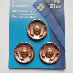 Druckknöpfe 21 mm - roségold