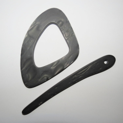 Tuchnadel dreieckig anthrazit