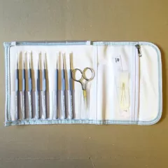 Tulip Etimo Steel Crochet Hook Set Royal Silver