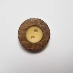 Knopf Hirschhornimitat - 20 mm