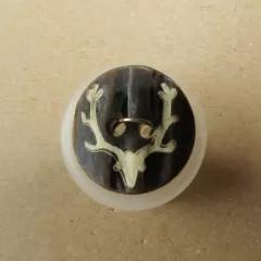Knopf Hirschhornimitat - 20 mm