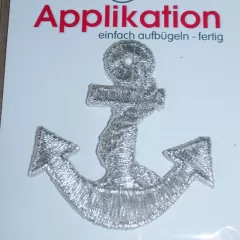 Applique Anchor - Lurex silver