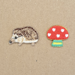 Applique Hedgehog and Toadstool