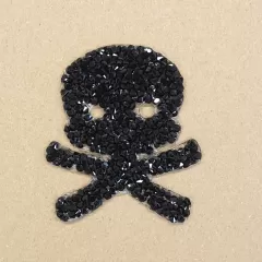 Applique Heart with Rhinestones