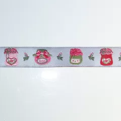 Fabric Ribbon Jars of Jam