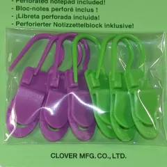 Clover Locking Stitch Markers with Clip