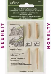 Clover Bamboo Knitting Repair Hooks